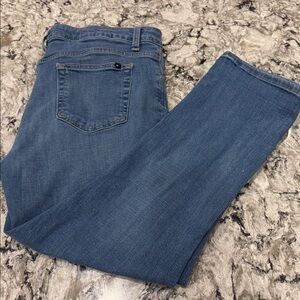 Tommy Hilfiger Vintage 90s light blue denim Cropped Jeans Womens 14 CROP